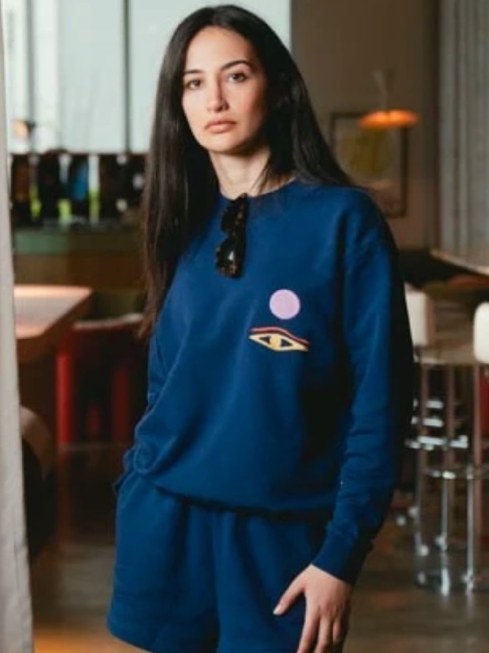 Women’s Navy Blue Eye of the Sun Sweatshirt